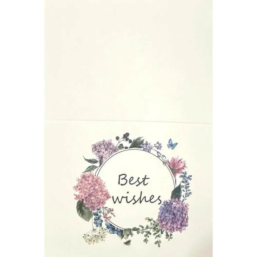 4X6 Assorted Best Wishes Thank You Cards with Stickers & Brown Envelopes 24 Pack